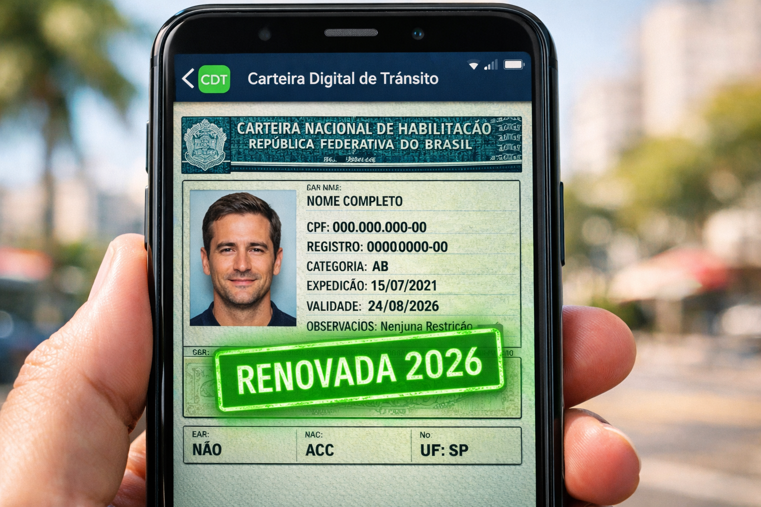 Renovação CNH Automática e Gratuita Renovação CNH Automática e Gratuita